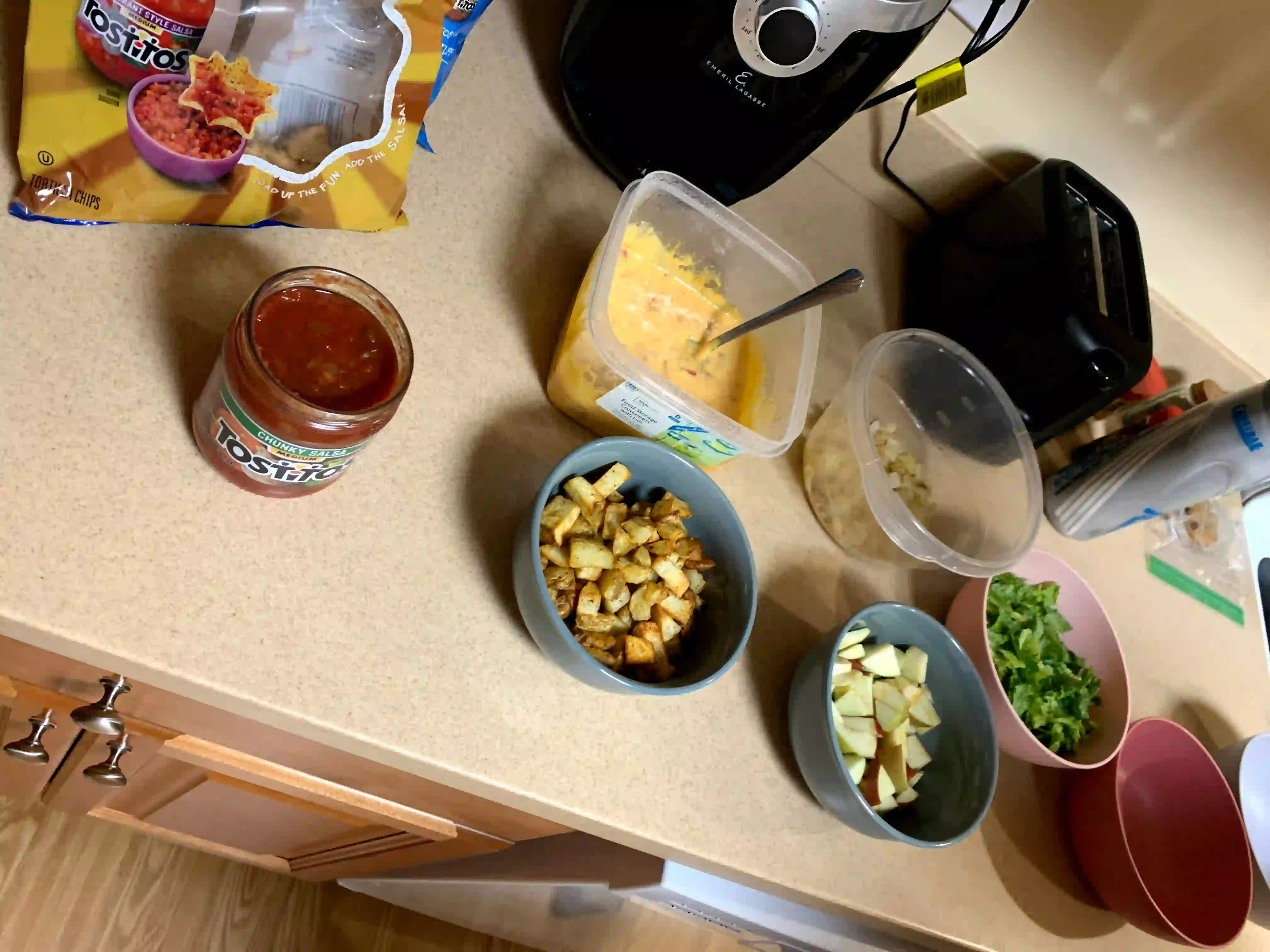 build your own taco salad bar